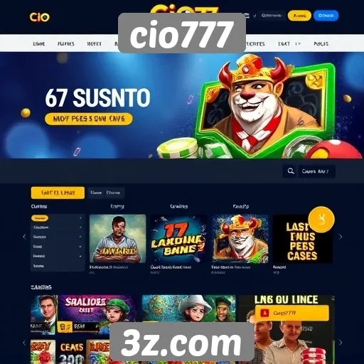 Acessibilidade e interface do site cio777