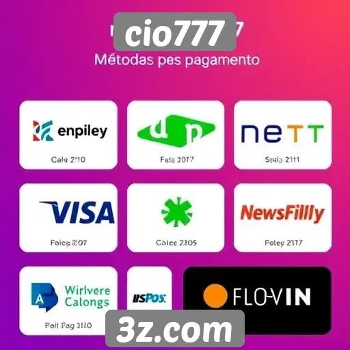 Metodos de pagamento aceitos no cio777